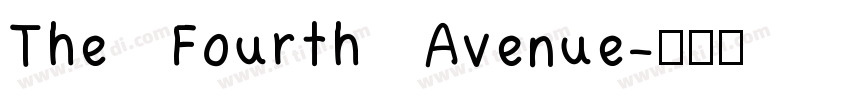The Fourth Avenue字体转换